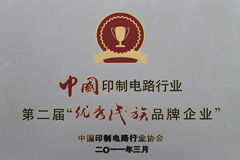 第二届优秀民族品牌奖牌