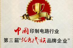 第三届优秀民族品牌奖牌